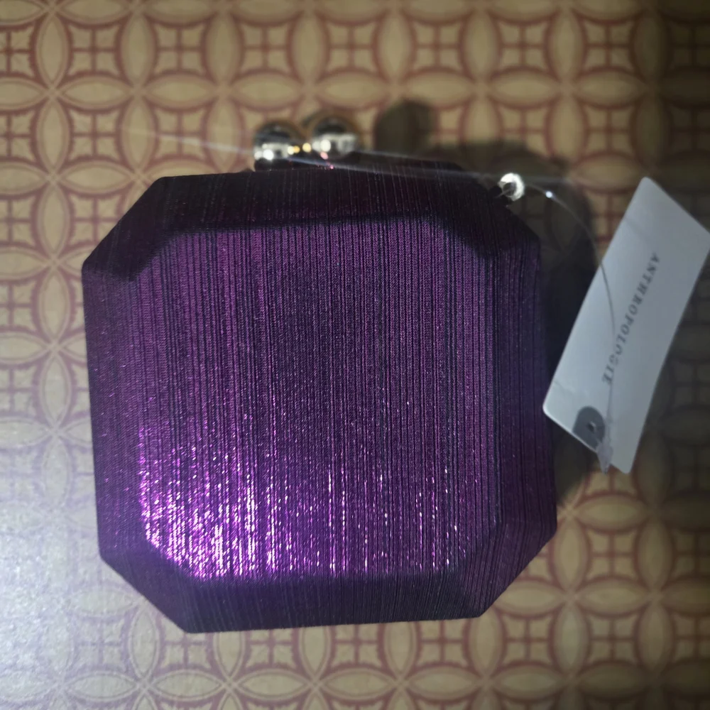 Anthropologie Mini Evening Metallic Clutch - Picture 1 of 2